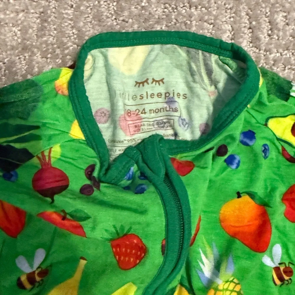 Little Sleepies Limited Edition Once Upon a Farm Bamboo Zippy 18-24M | EUC